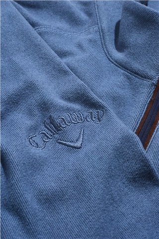 Callaway Brushed Rib 1/4 Zip men's sweatshirt, peacoat heather