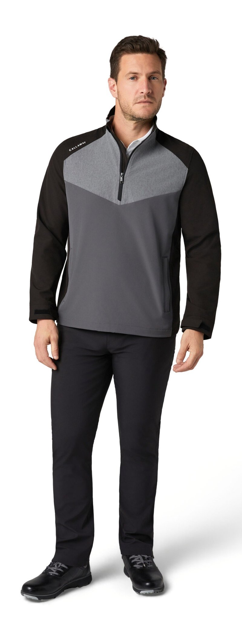 Callaway 1/2 Zip Wind men's jacket, caviar