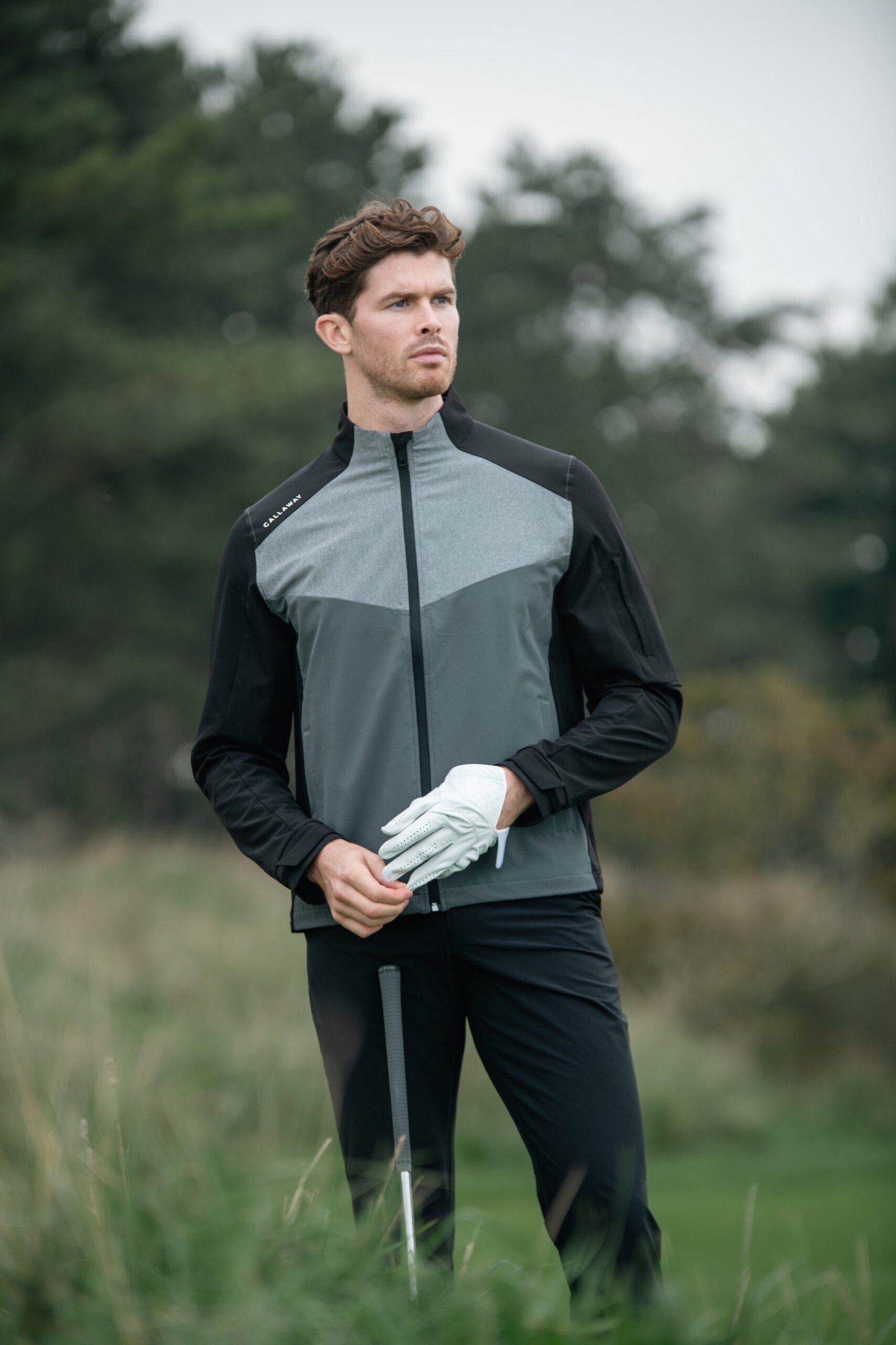 Callaway 1/2 Zip Wind men's jacket, caviar