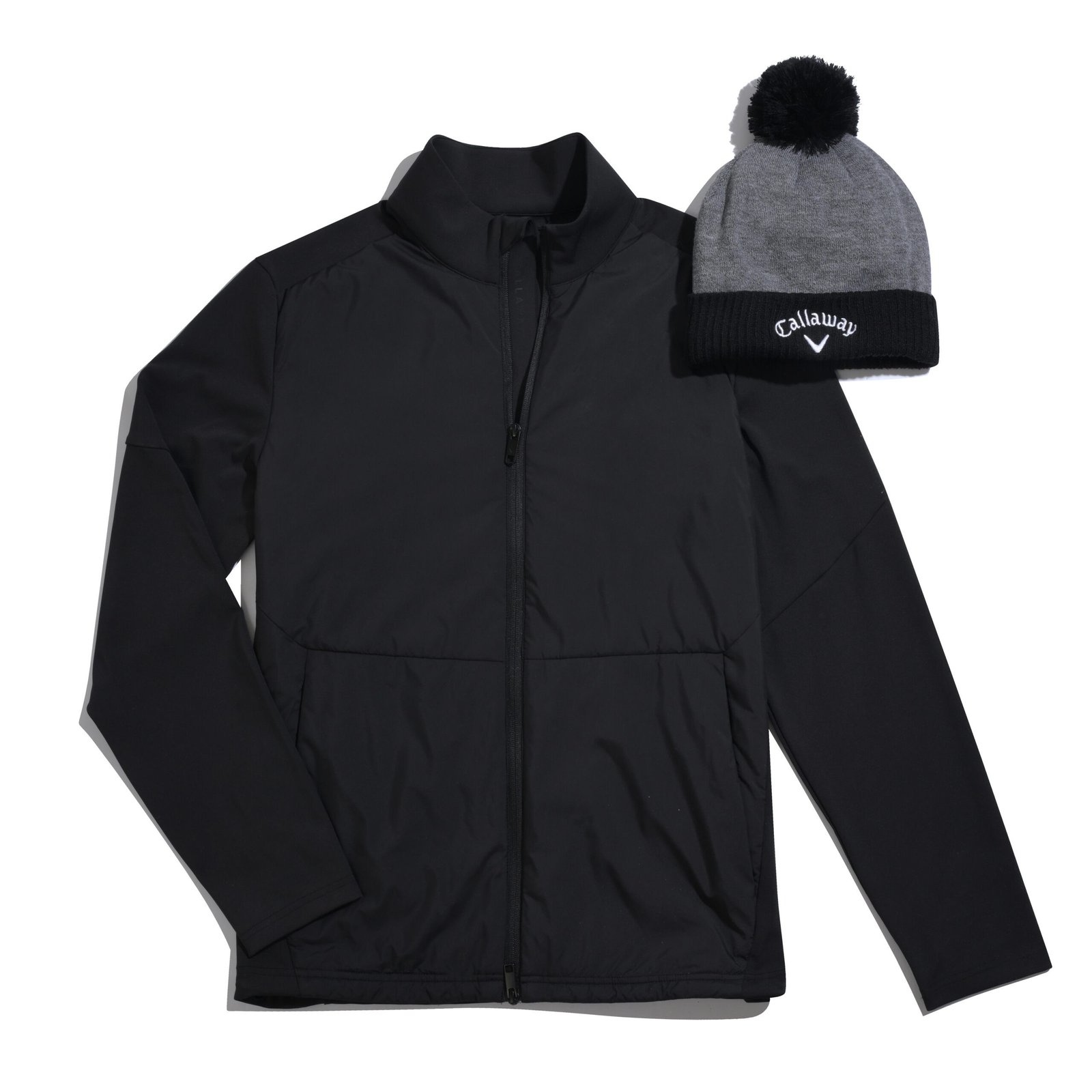 Callaway Mixed Media Full Zip men's jacket, caviar