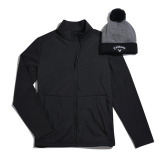 Callaway Mixed Media Full Zip men's jacket, caviar