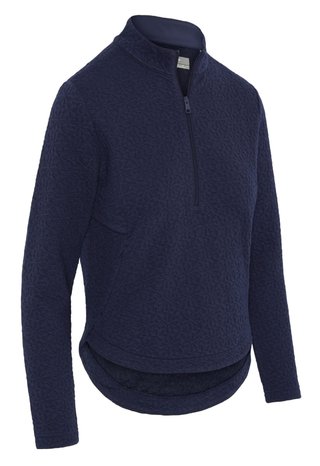 Callaway 1/2 Zip Quilted Knit women's sweatshirt, peacoat