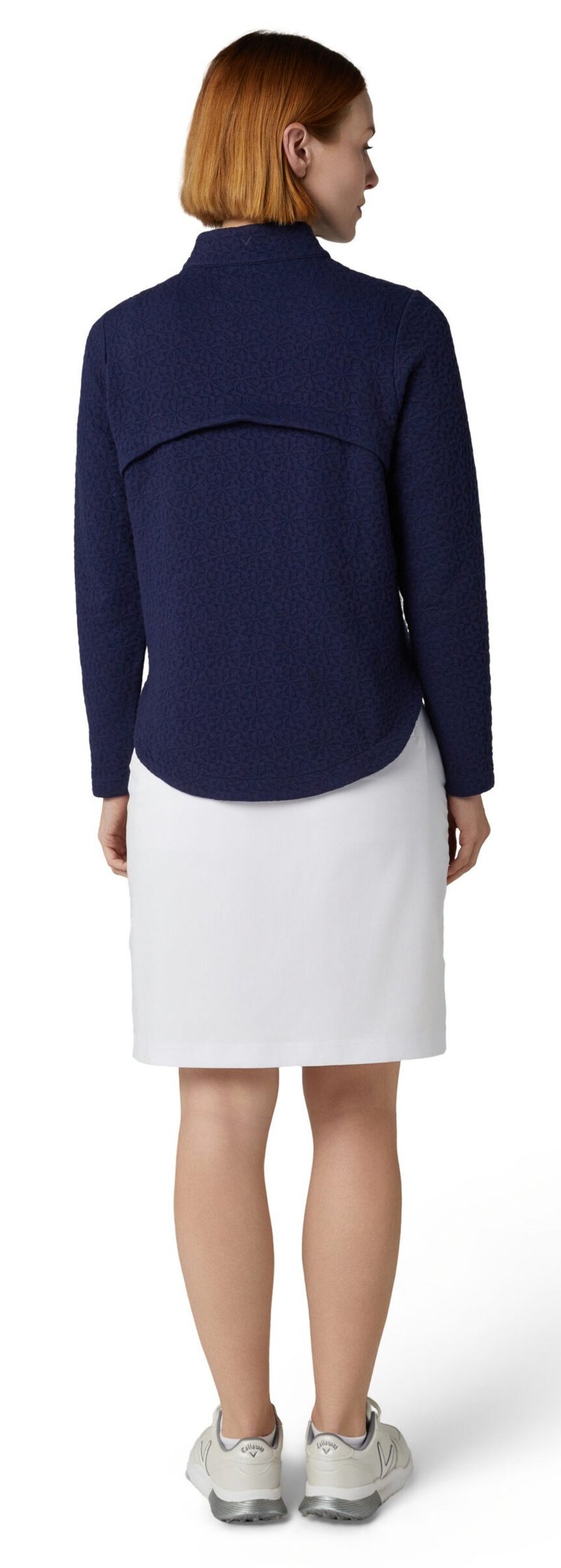 Callaway 1/2 Zip Quilted Knit women's sweatshirt, peacoat