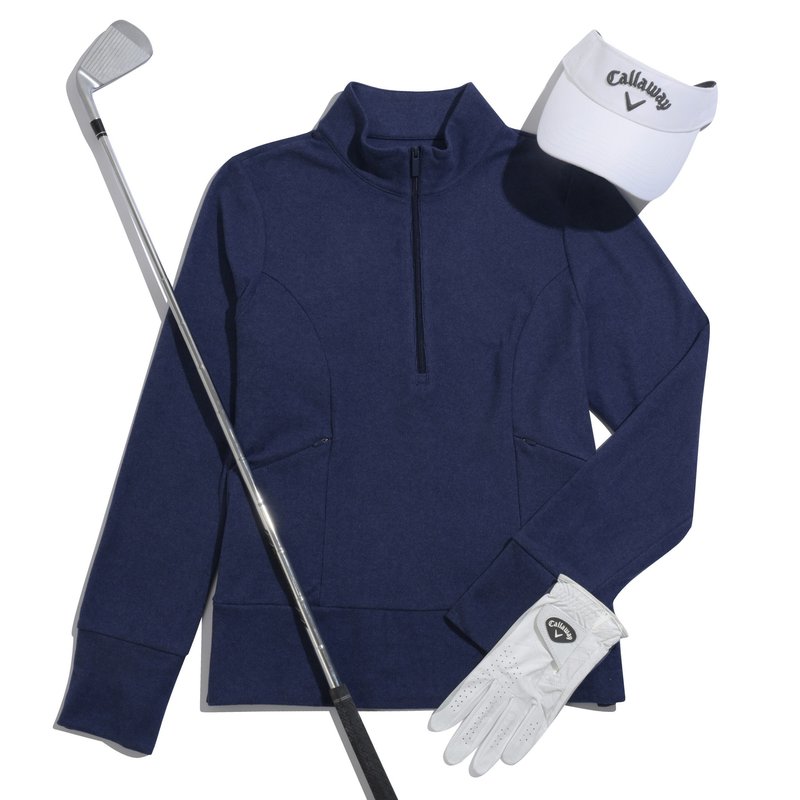 Callaway 1/2 Zip Soft Touch women's sweatshirt, peacoat