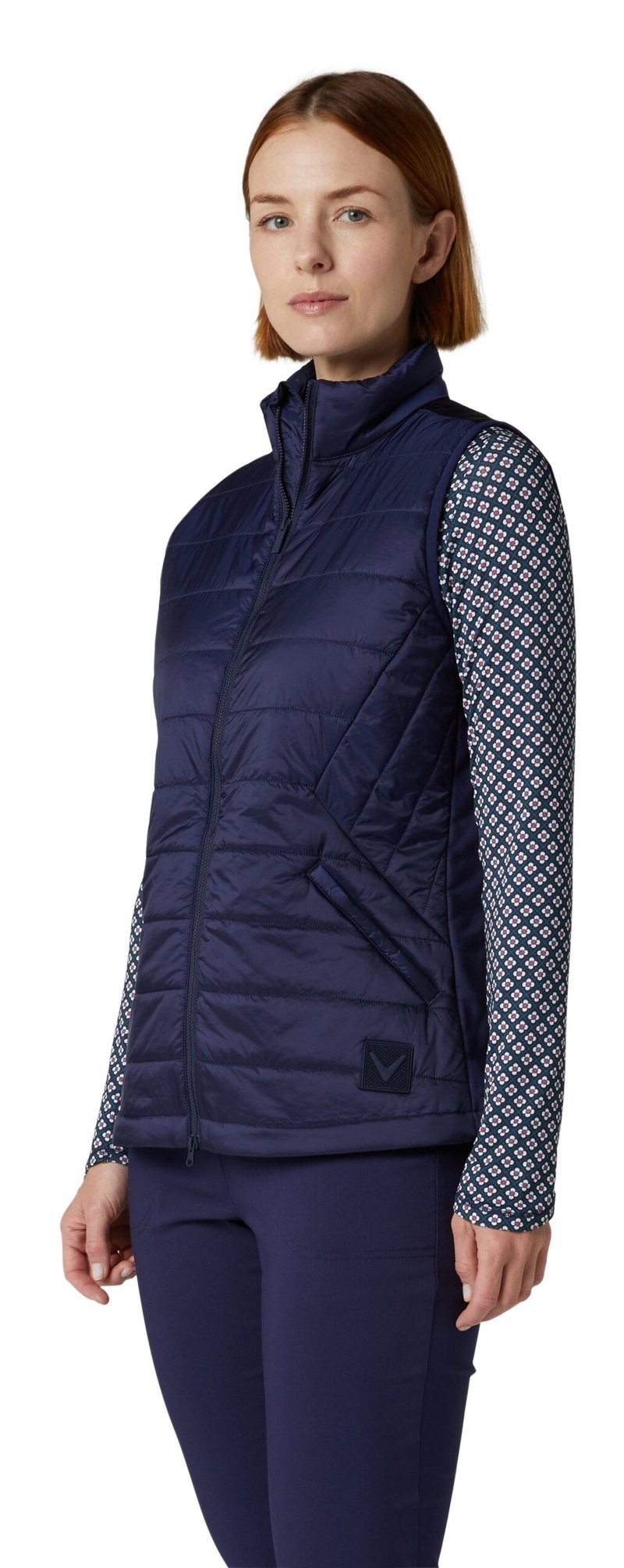 Callaway Quilted Puffer women's vest, peacoat