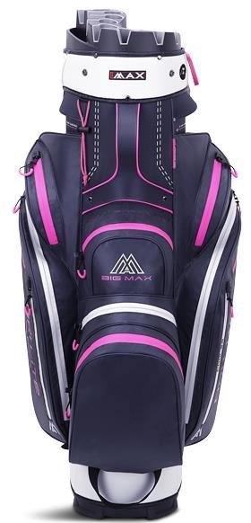 Big Max Dri Lite Silencio 2 Organizer cart bag, steel blue/silver/fuchsia