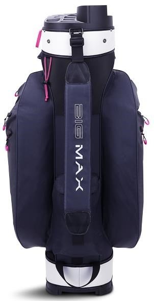 Big Max Dri Lite Silencio 2 Organizer cart bag, steel blue/silver/fuchsia