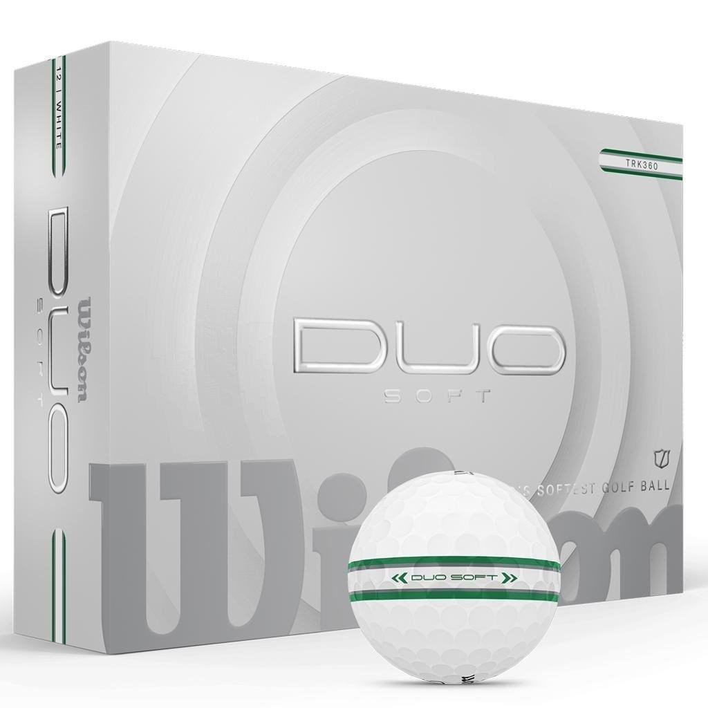 Wilson Duo Soft TRK360 golf balls 2025, white/green