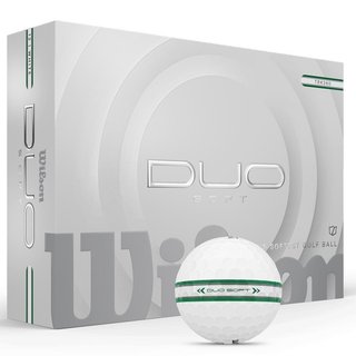 Wilson Duo Soft TRK360 golf balls 2025, white/green