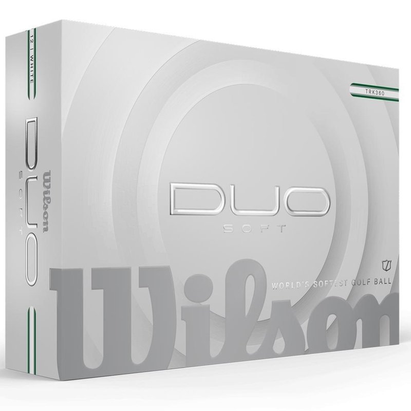 Wilson Duo Soft TRK360 golf balls 2025, white/green