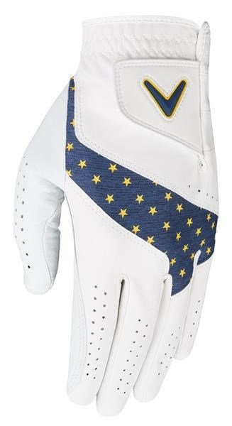 Callaway Fusion Ryder Cup Europe mens golf glove, white