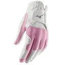 Mizuno Stretch ladies golf glove, white/pink