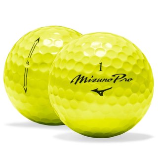 Mizuno Pro S golf balls, yellow