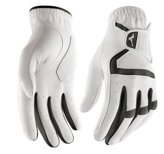 Mizuno MX mens golf glove, white