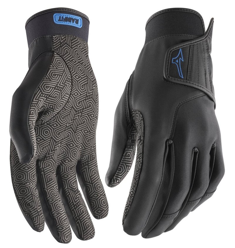 Mizuno Rainfit mens golf gloves (pair), black
