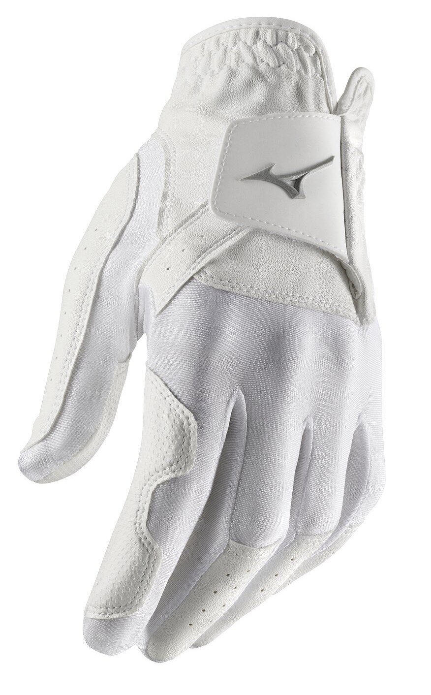 Mizuno Stretch mens golf glove, white