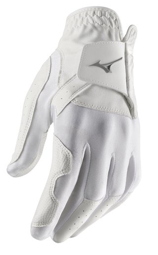 Mizuno Stretch mens golf glove, white