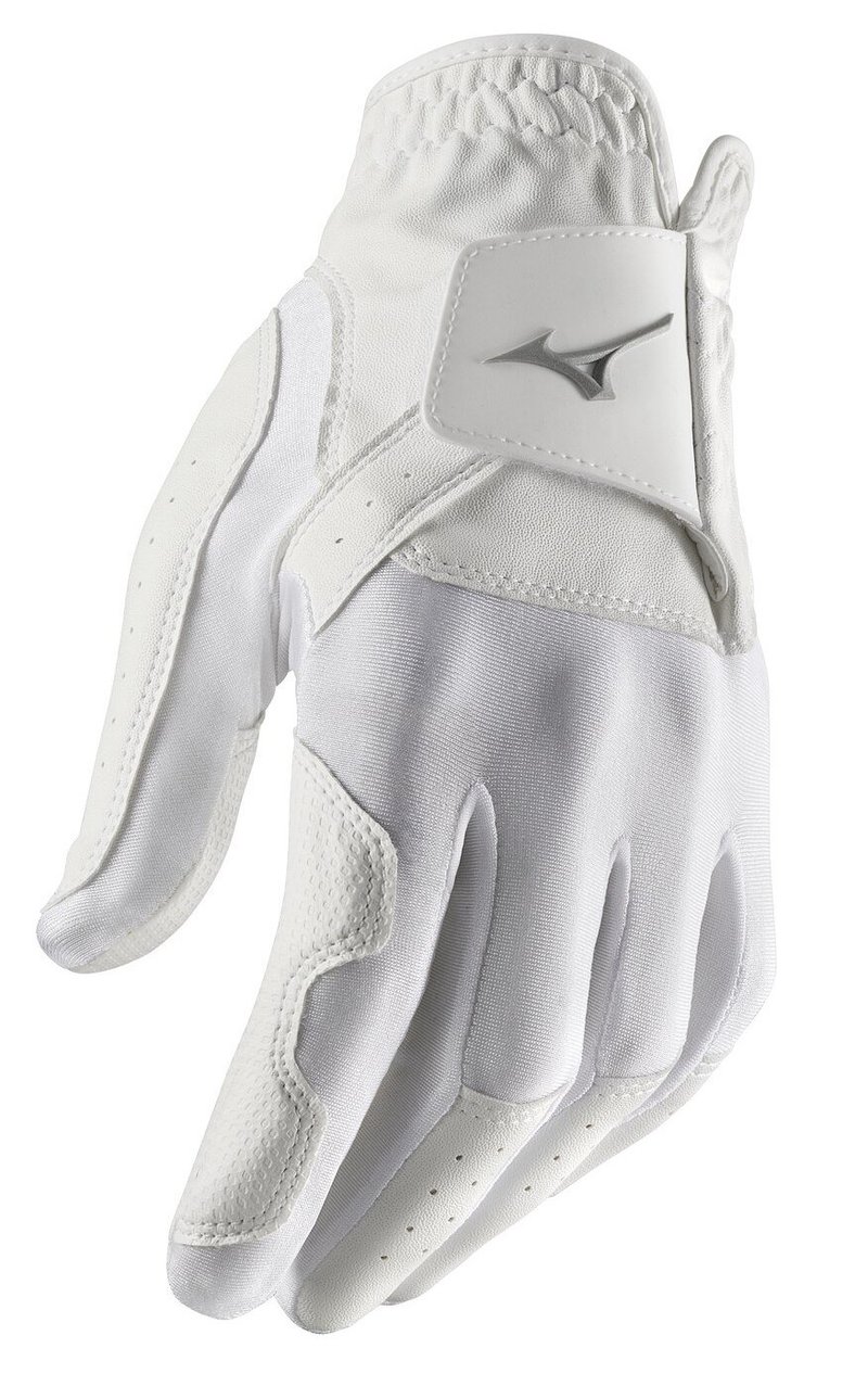 Mizuno Stretch mens golf glove, white