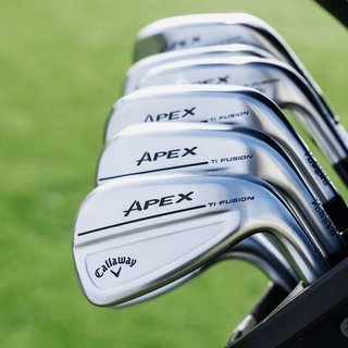 Callaway Apex Ti Fusion 250 Plated men's irons, graphite