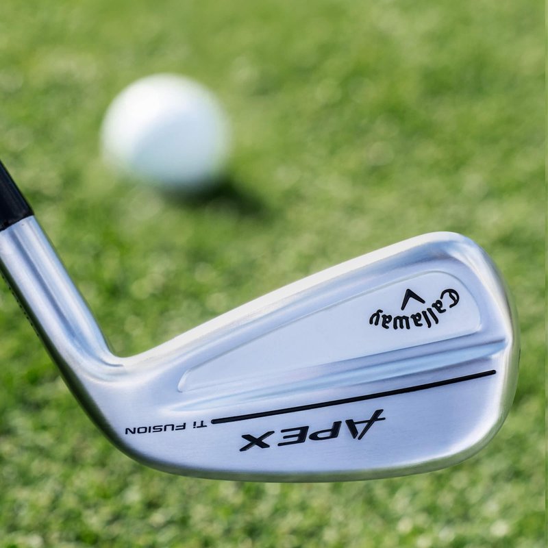 Callaway Apex Ti Fusion 250 Plated men's irons, graphite