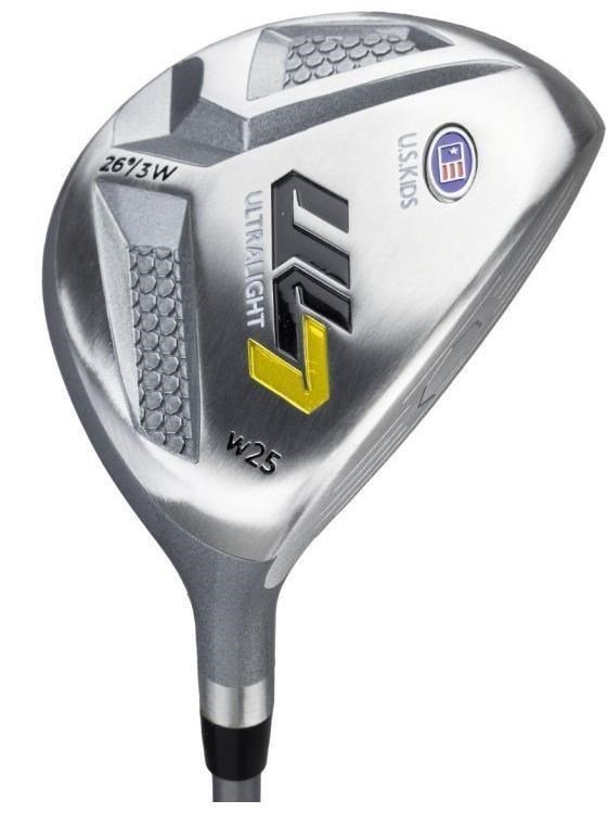 U.S. Kids Golf UL7-42 (107cm) W25 4-Club junior golf set + stand bag, black/yellow