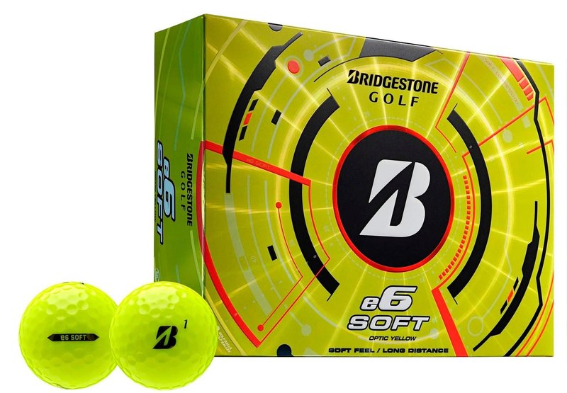 Bridgestone e6 Soft golf balls 2025, yellow