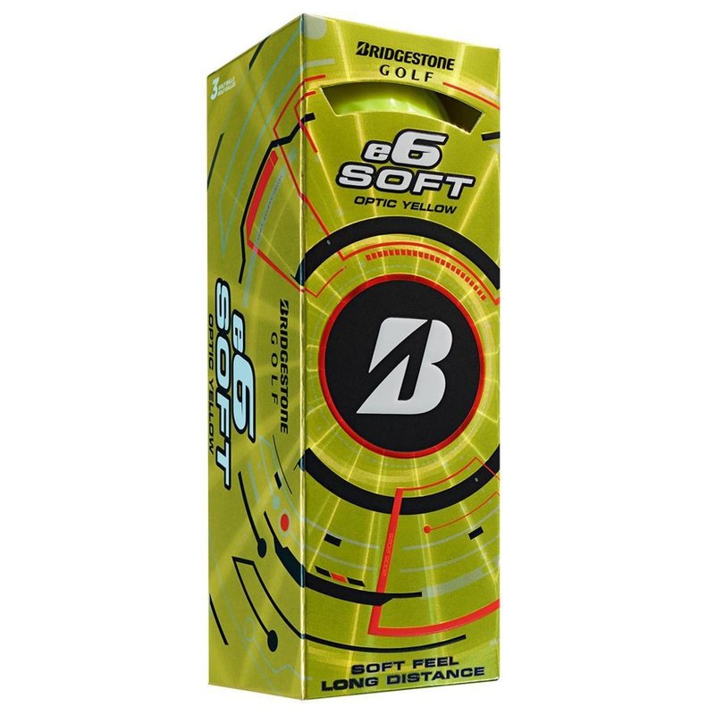 Bridgestone e6 Soft golf balls 2025, yellow