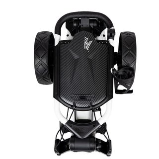 Axglo TriLite T-Flash carbon decor manual trolley, white/black
