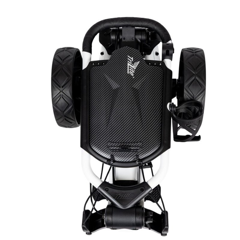 Axglo TriLite T-Flash carbon decor manual trolley, white/black