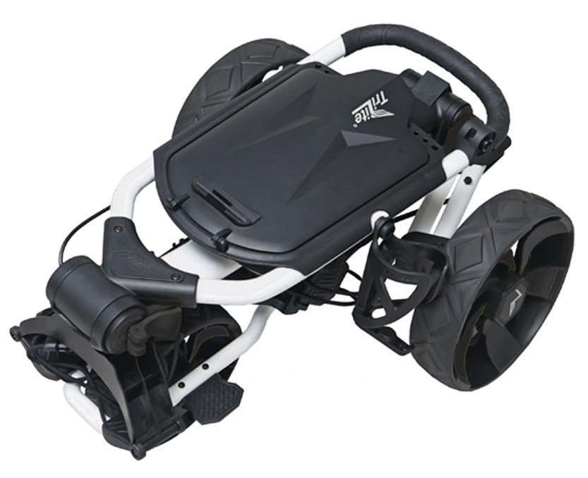 Axglo TriLite T-Flash manual trolley, white/black