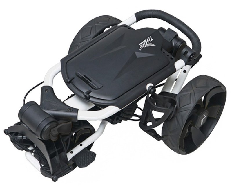 Axglo TriLite T-Flash manual trolley, white/black
