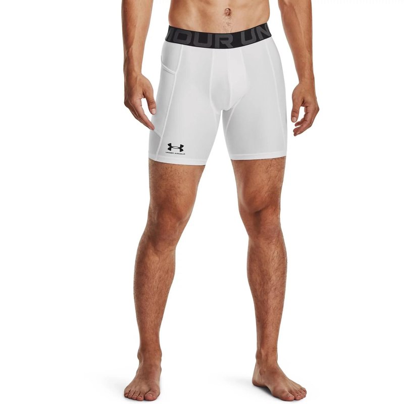 Under Armour HeatGear men's compression boxers, white