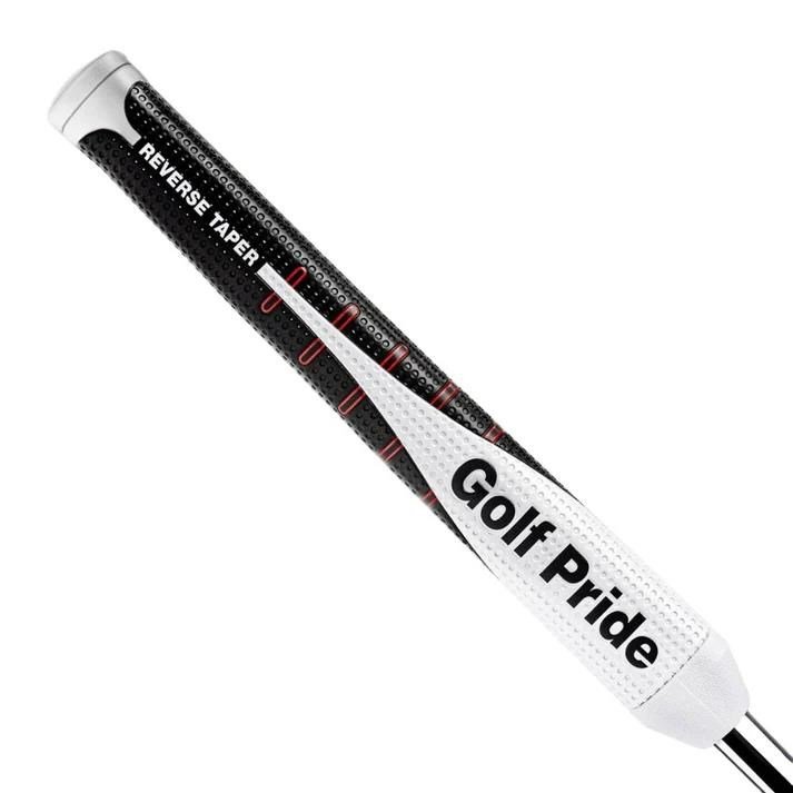 Golf Pride Reverse Taper Putter Grip Flat Medium White Cap