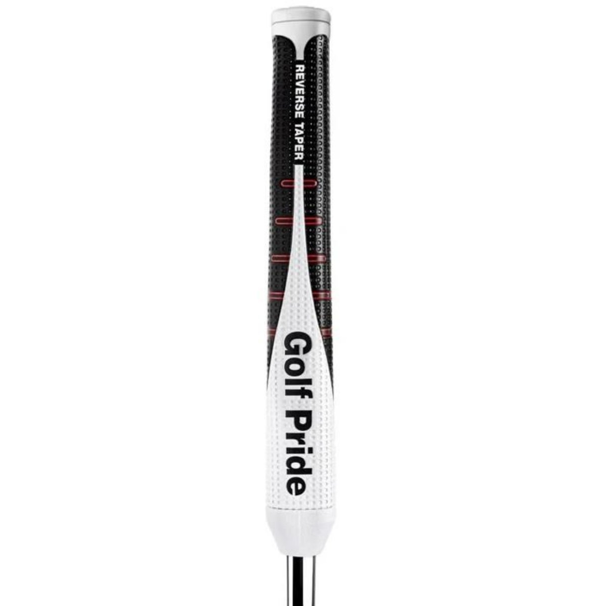 Golf Pride Reverse Taper Putter Grip Flat Medium White Cap