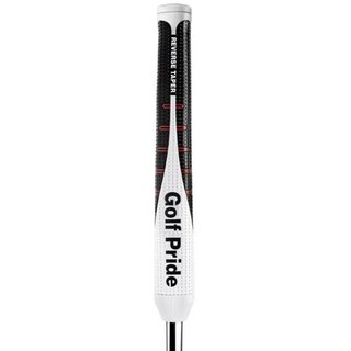 Golf Pride Reverse Taper Putter Grip Flat Medium White Cap