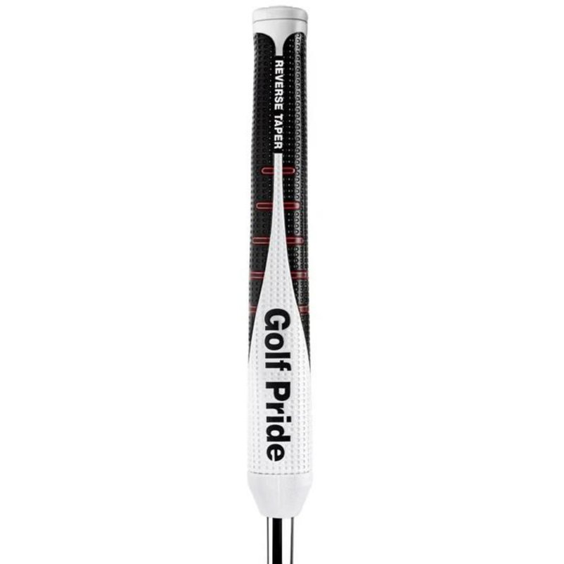 Golf Pride Reverse Taper Putter Grip Flat Medium White Cap