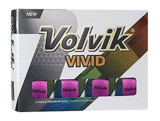 Volvik VIVID golf balls, purple