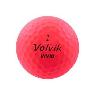 Volvik VIVID golf balls, pink