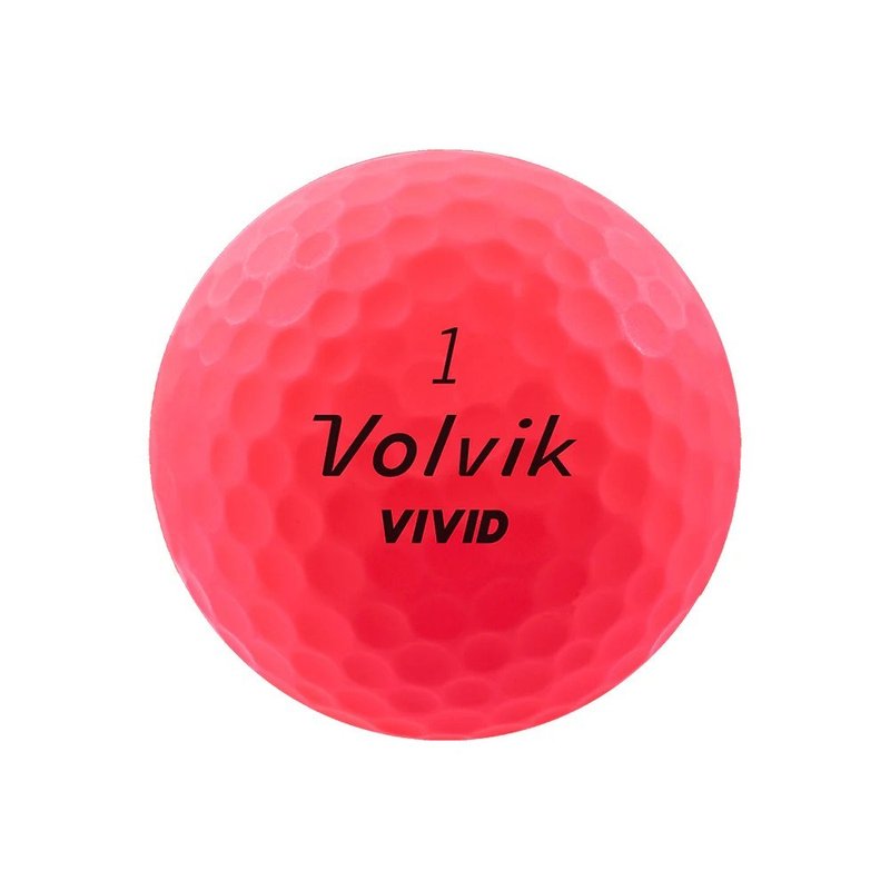 Volvik VIVID golf balls, pink