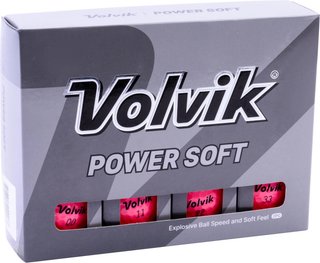 Volvik POWER Soft golf balls, pink