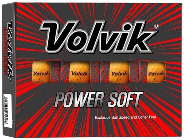 Volvik POWER Soft golf balls, orange