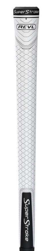 Superstroke REVL Player Club grip, white/black, undersize