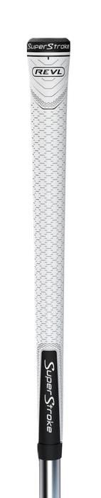 Superstroke REVL Player Club grip, white/black, undersize