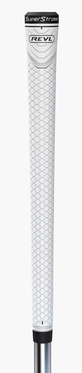 Super Stroke Superstroke REVL Player Club Grip, White/Black, Standard