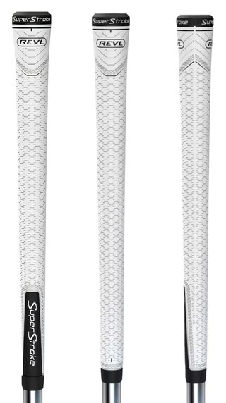Super Stroke Superstroke REVL Player Club Grip, White/Black, Standard