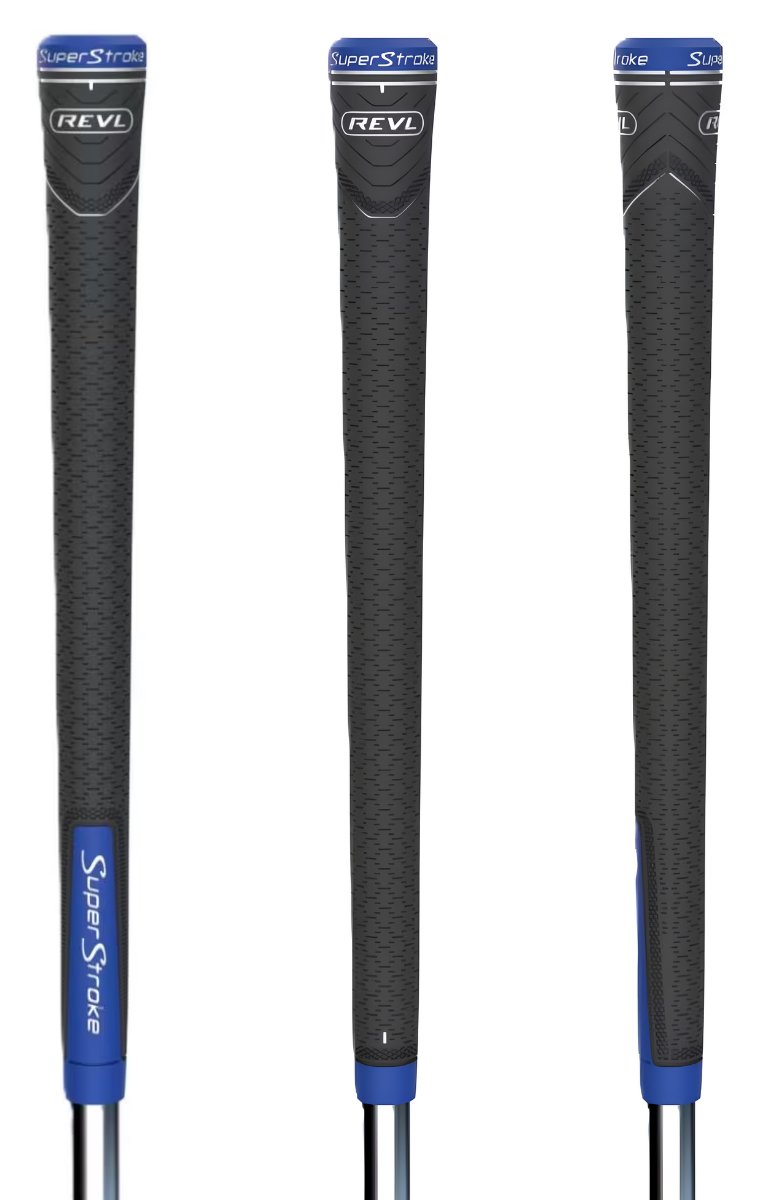 Super Stroke Superstroke REVL Player Club Grip, Grey/Blue, Standard