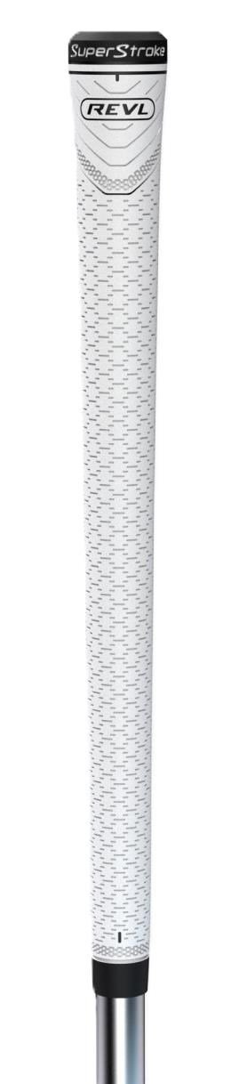 Super Stroke Superstroke REVL Player Club Grip, White/Black, Midsize