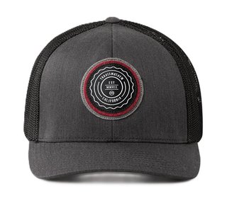 Travis Mathew The Patch men's cap, heather grey pinstripe