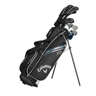 Callaway XJ-1 5PC junior golf set, steel/graphite, + stand bag, black