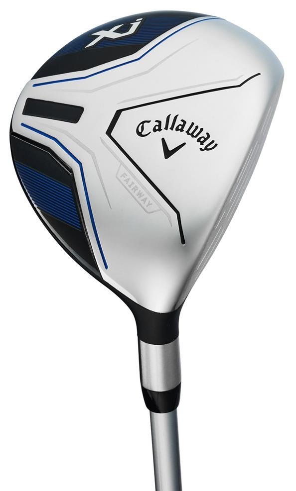 Callaway XJ-1 5PC junior golf set, graphite, + stand bag, blue/white